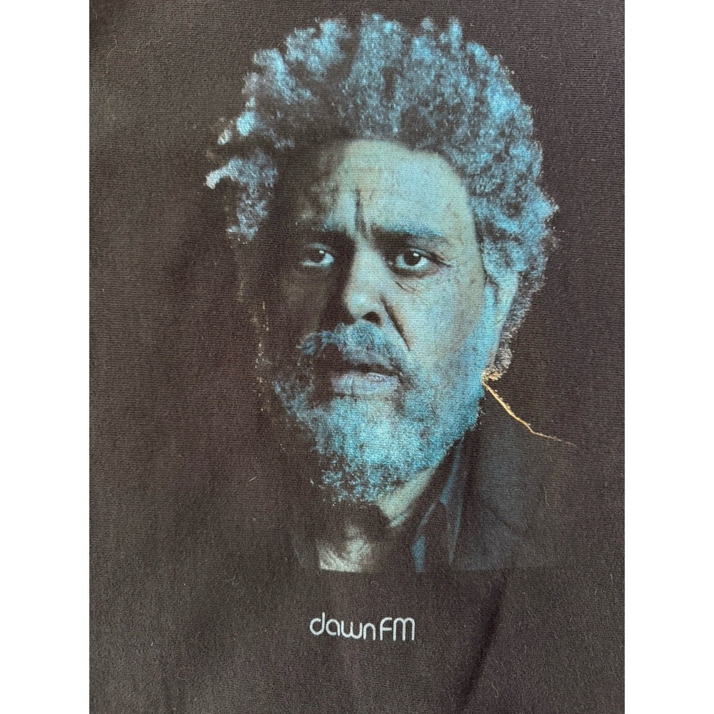 XO The Weeknd Dawn FM Mens S Album Graphic Sweatshirt Black Crewneck Merch - Picture 2 of 9